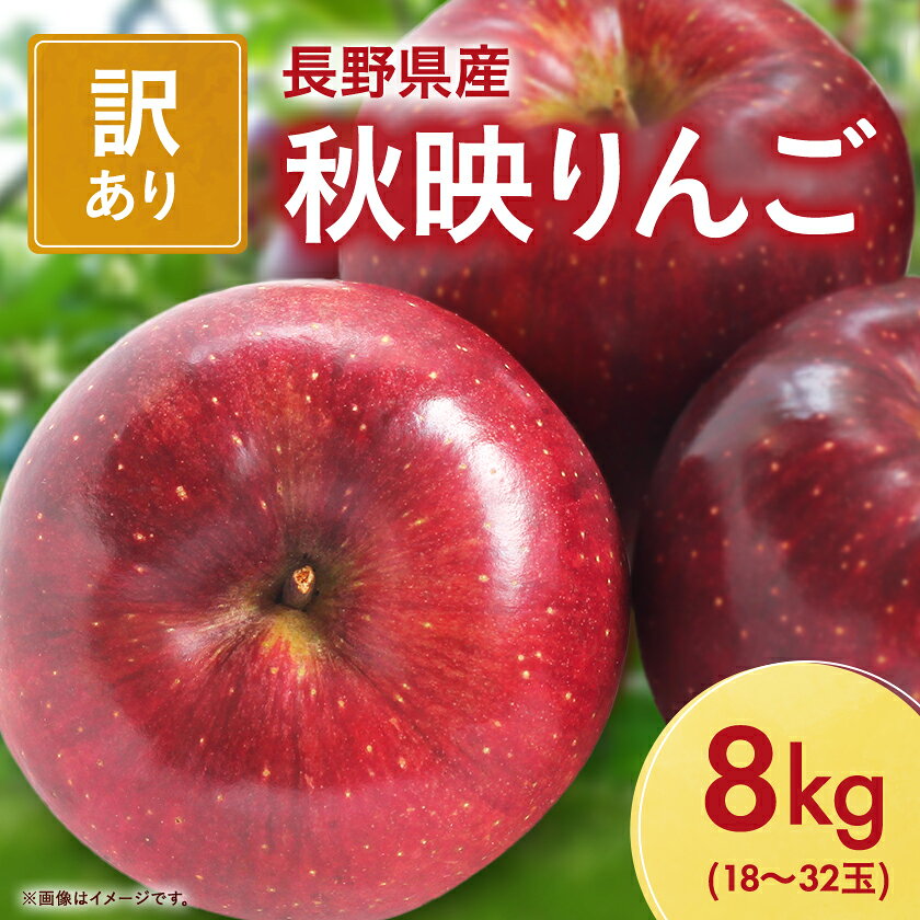 【10月中旬より順次発送】秋映りんご 家庭用 8kg_ 林檎 リンゴ 訳あり 訳アリ わけあり 長野県 信州 くだもの 果物 フルーツ 人気 秋映 あきばえ 特産品 産地直送 キズ 中野市 常温 家庭用 規格外 新鮮 北信州 農家 【1495359】
