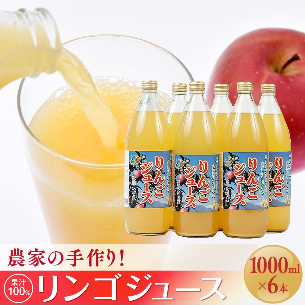 【ふるさと納税】農家の手作り！果汁100%リンゴジュース（1