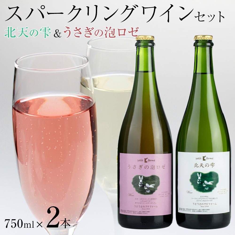 10位! 口コミ数「2件」評価「4」スパークリングワインセット　北天の雫&うさぎの泡ロゼ | 長野県大町市 長野 長野県 大町 大町市 信州 ふるさと 納税 楽天ふるさと納税 ･･･ 