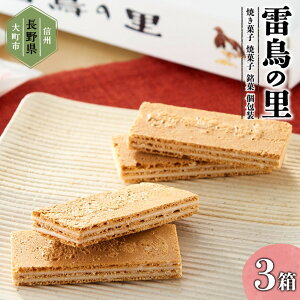 【ふるさと納税】雷鳥の里(お菓子 焼き菓子セット 16個×3箱) | 菓子 おかし スイーツ デザート 食品 人気 おすすめ 送料無料