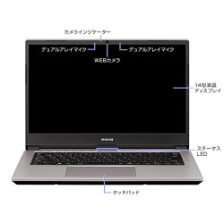 【ふるさと納税】｢made in 飯山｣マウスコンピューター 14型 Ryzen3搭載 ノートパソコン【1685】【 家電 パソコン 長野県 飯山市 】･･･ 画像2