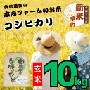 【ふるさと納税】【先行予約】<令和7年産> 奥信濃飯山〜木内ファームのお米〜コシカリ 玄米 10kg(10kg×1袋)(7-11A)(<出荷開始:2025年10...
