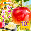 【ふるさと納税】<先行予約>シナノスイート【約10kg (24〜36玉)】 <出荷開始:2025年10月中旬〜下旬頃>(7-A24-3)【 りんご フルーツ 長...