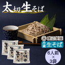 【ふるさと納税】渡辺製麺の信州そば 業務用 太切生そば 1kg(6人前)×3袋 冷蔵品 信州八ヶ岳よりお届け【配送不可地域:離島】【1662811】