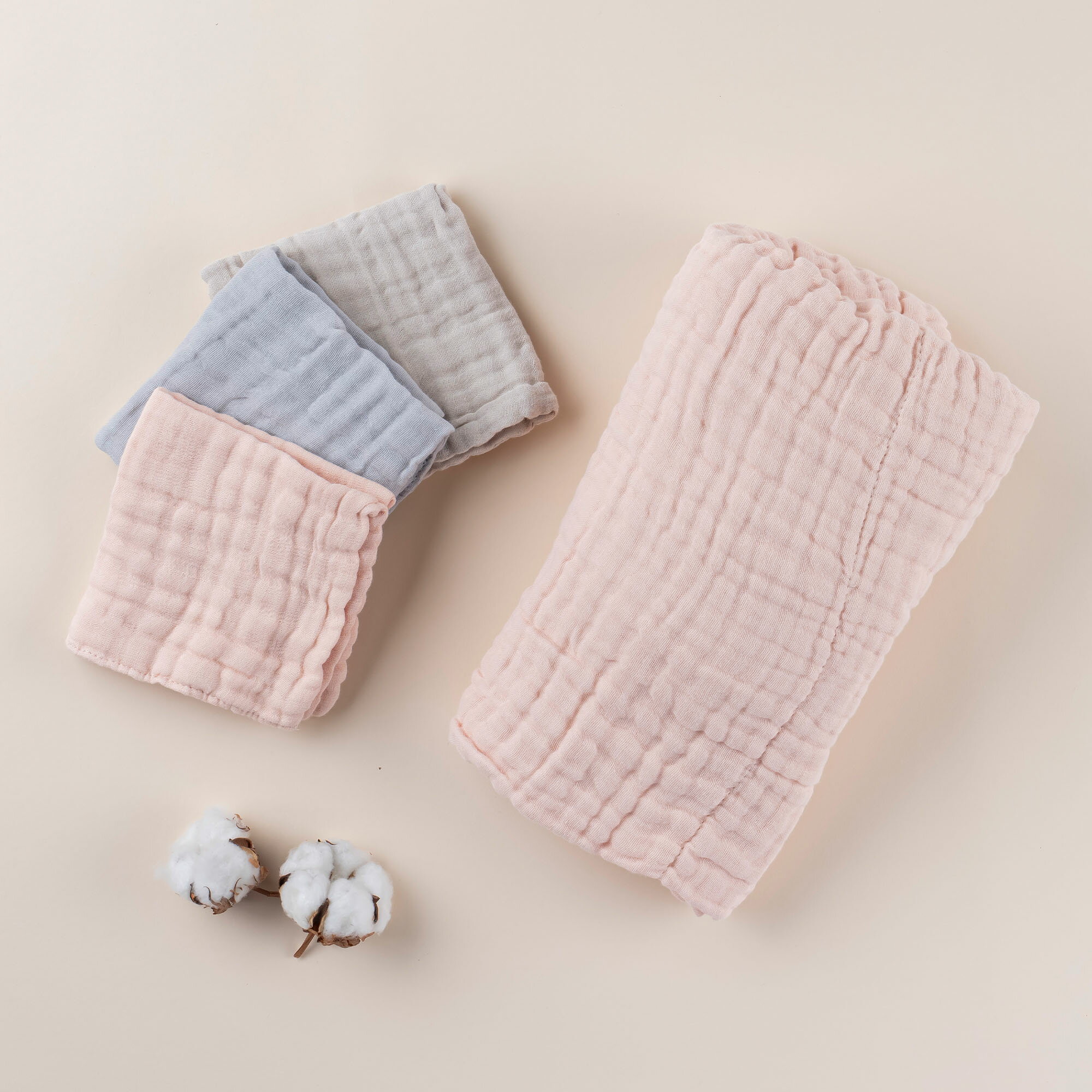 【ふるさと納税】【選べるカラー】ケラッタ ガーゼタオル セット グリーン or ピンク | kerata 赤ちゃん ベビー ガーゼ タオル ハンカチ 沐浴 お口ふき イブル 大判 長野県 塩尻市のサムネイル