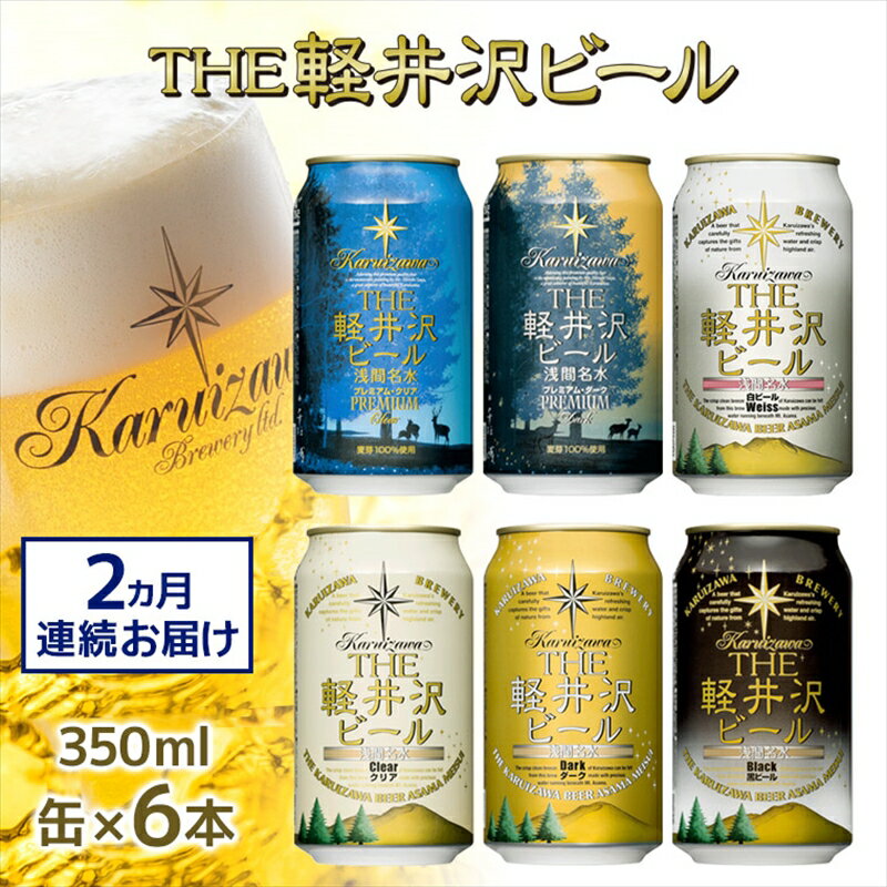 【ふるさと納税】THE軽井沢ビール　6種6缶　飲み比べ　ギフトセット　2カ月定期便【みんなでワイワイ...