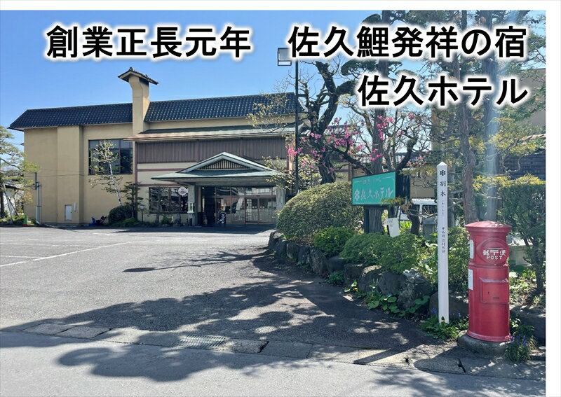 天然温泉「佐久ホテル」 1泊2食付 宿泊券 2名様分[長野県最古の企業 室町時代の創業 歴代足利将軍 徳川将軍 濃厚 心身にしみ込みます 岩村田城主 武田信玄 長野県 佐久市 ]