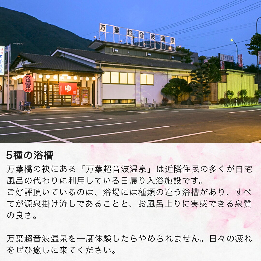 【ふるさと納税】万葉超音波温泉 入浴券(大人1枚/10枚) | 温泉 旅行 体験 温泉旅行 千曲市 長野県産 信州