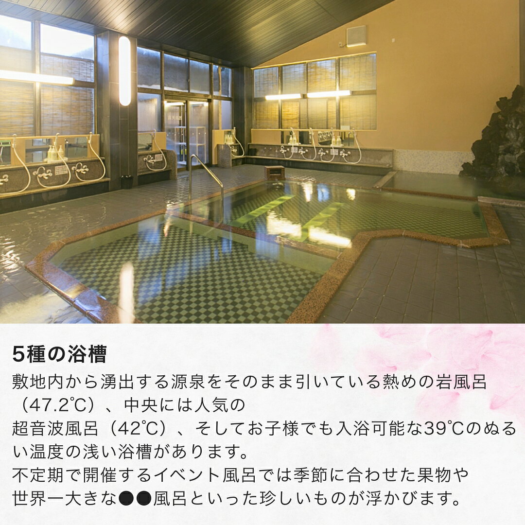 【ふるさと納税】万葉超音波温泉 入浴券(大人1枚/10枚) | 温泉 旅行 体験 温泉旅行 千曲市 長野県産 信州 f202185-chikuma-10001256 長野県千曲市 サンプル画像3