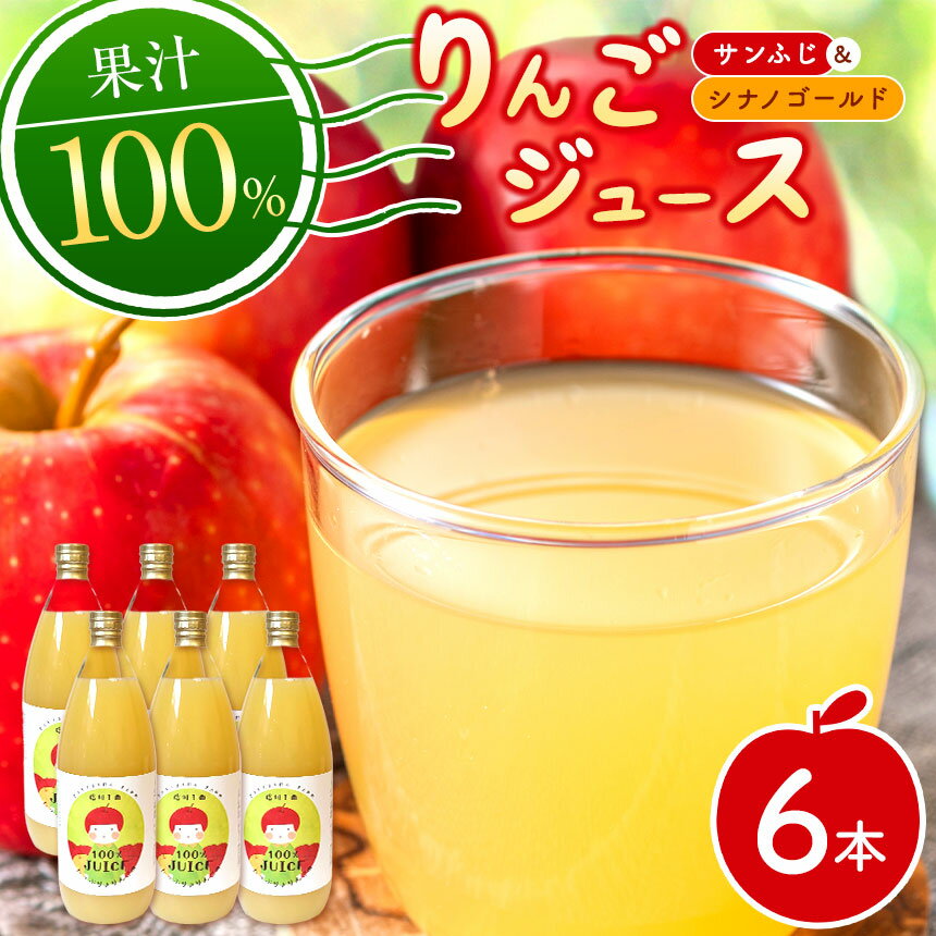 【ふるさと納税】 りんごジュース ( 6本 入り ) 中島農