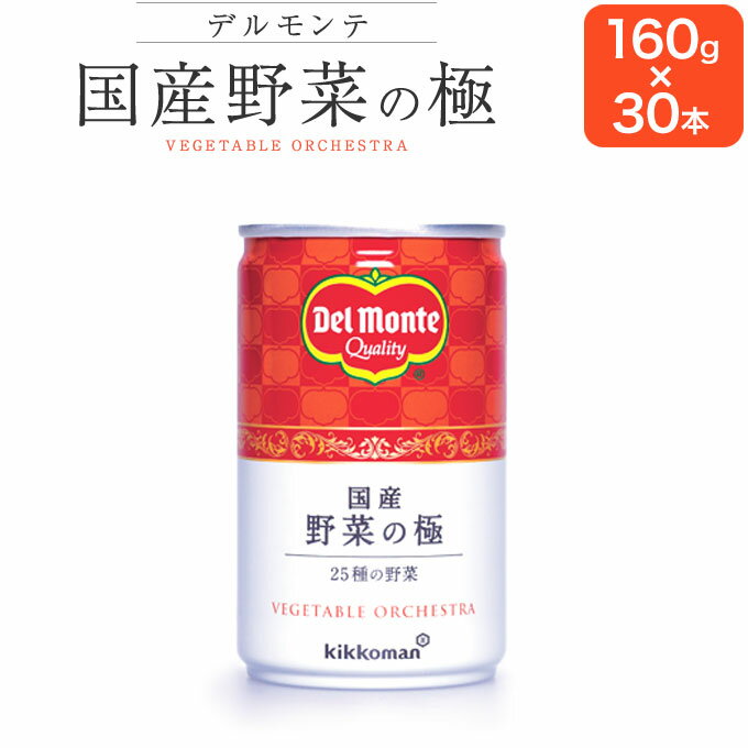 49位! 口コミ数「0件」評価「0」 国産原料にこだわり デルモンテ 国産 野菜の極 160g×30本(野菜ジュース) ｜ 野菜ジュース 国産 千曲市 長野県