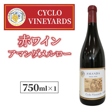 496ワイナリー 赤ワイン アマンダ メルロー ワイン 赤 お酒 ギフト プレゼント 果実酒 瓶 国産 信州 長野県東御市