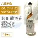 【ふるさと納税】「八重原産ひとごこち」でできた日本酒　和田龍酒造「登水 純米酒」（太陽と大地）※2024年4月以降発送