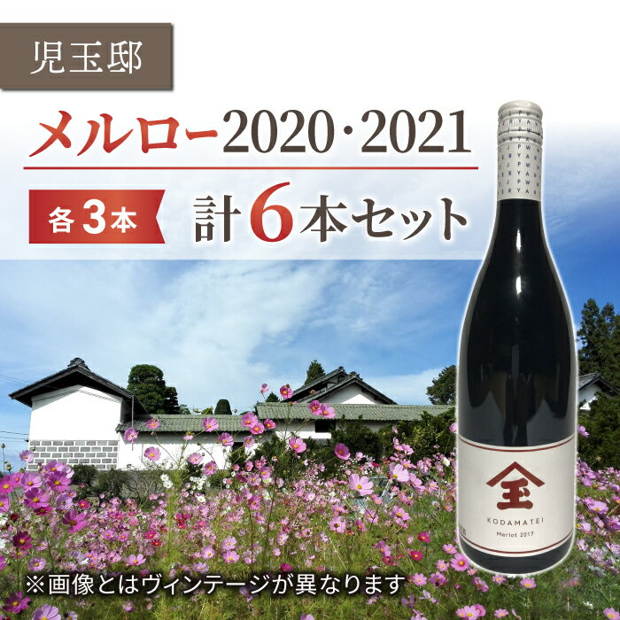 【ふるさと納税】【ゼロ磁場の児玉邸】メルロー（赤ワイン）飲み比べ6本セット ｜千曲川ワインバレー 東御ワイン