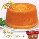 【ふるさと納税】【シフォンケーキ工房ふわり。】グルテンフリー!米粉のシフォンケーキ ホール(信州味噌)