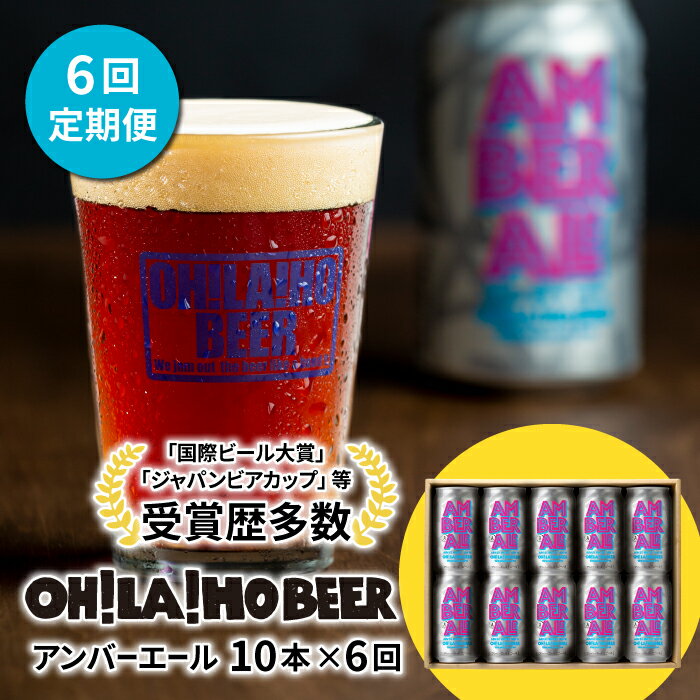【ふるさと納税】【6回定期便】クラフトビール アンバーエール 10本セット オラホビール お酒 おしゃれ 地ビール ギフト 美味しい 国産 長野県東御市