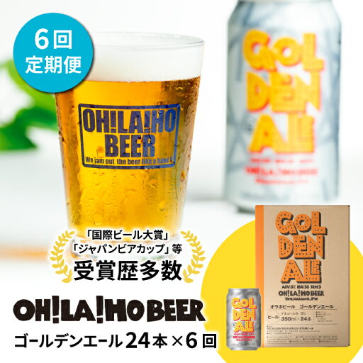 【ふるさと納税】【6回定期便】クラフトビール ゴールデンエール 24本セット オラホビール お酒 おしゃれ 地ビール ギフト 美味しい 国産 長野県東御市 【ふるさと納税】【6回定期便】クラフトビール ゴールデンエール 24本セット オラホビール お酒 おしゃれ 地ビール ギフト 美味しい 国産 長野県東御市