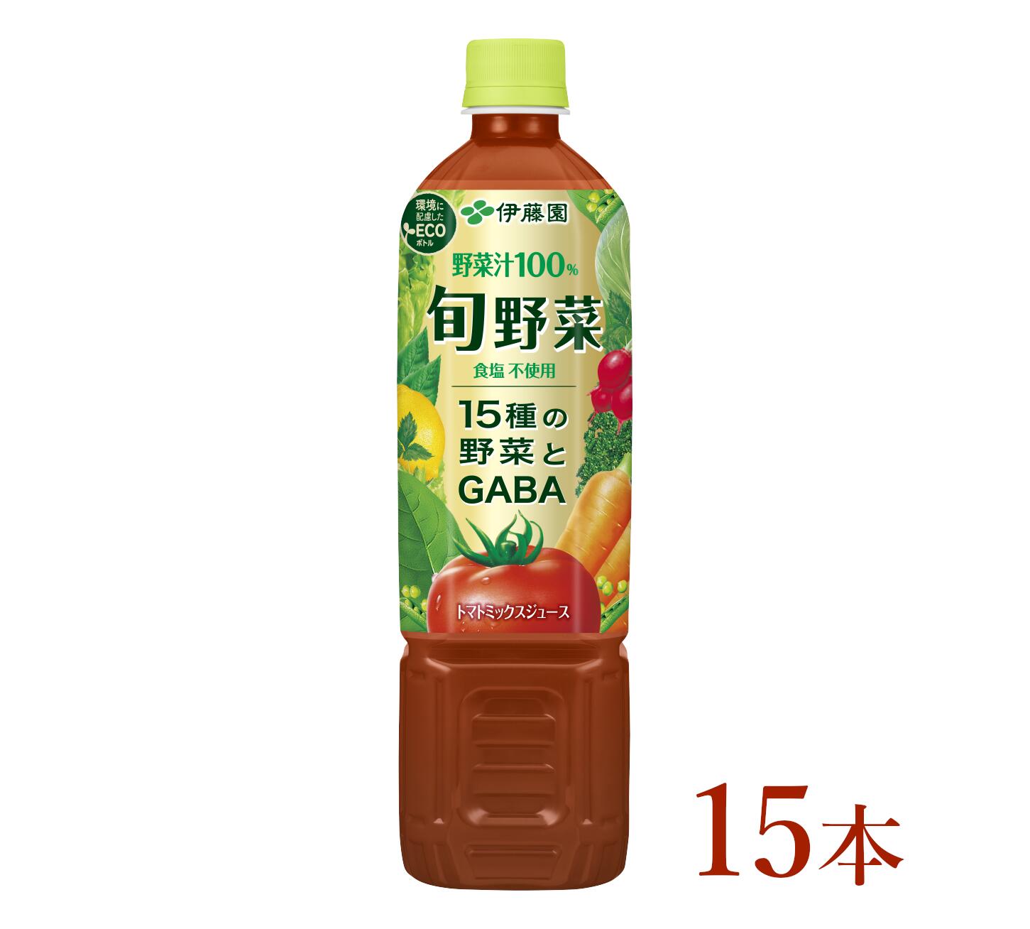 【ふるさと納税】伊藤園　旬野菜「730g×15本」【飲料 野菜 ジュース ミックス トマト セロリ にんじん 100％ リコピン 長野県 安曇野市 信州】