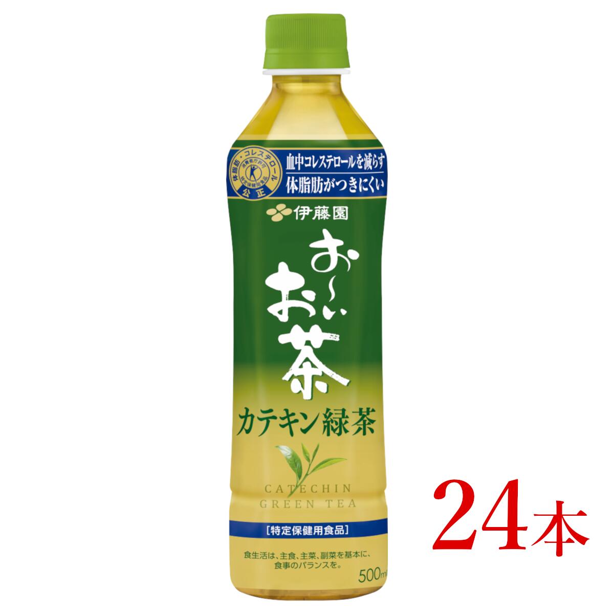 【ふるさと納税】伊藤園 【特保】 お～いお茶 カテキン緑茶「500ml×24本」【飲料 緑茶 カテキン 特定保健用食品 長野県 安曇野市 信州】