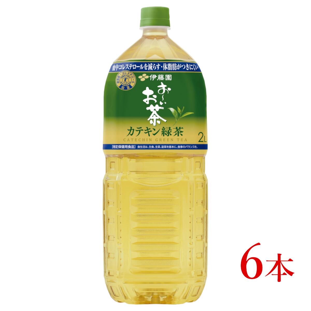 【ふるさと納税】伊藤園 【特保】 お～いお茶 カテキン緑茶「2000ml×6本」【飲料 緑茶 カテキン 特定保健用食品 長野県 安曇野市 信州】