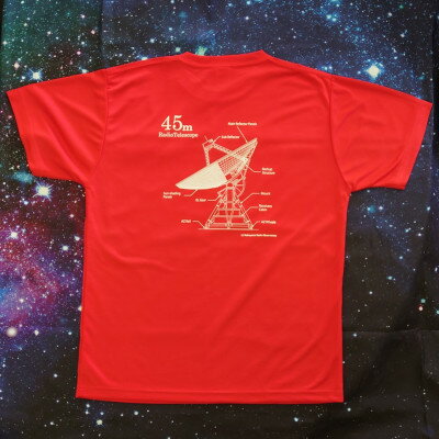 【ふるさと納税】国立天文台野辺山オリジナルTシャツ　-赤Sサイズ-【1297547】