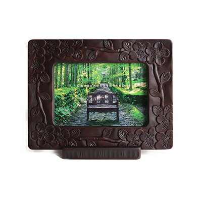 【ふるさと納税】軽井沢彫 一彫堂 写真立て　L版サイズ　枝桜　【民芸品・工芸品・伝統技術・インテリア・軽井沢彫・写真立て・L版サイズ・桜の彫刻】のサムネイル