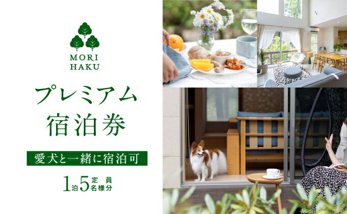 【ふるさと納税】MORIHAKU プレミアム【1泊定員大人5名様分 宿泊券(単泊朝食付き)】　【 体験チケット 宿泊 自然 森の中 リフレッシュ 休息 癒し 旅行 レジャー 】その2