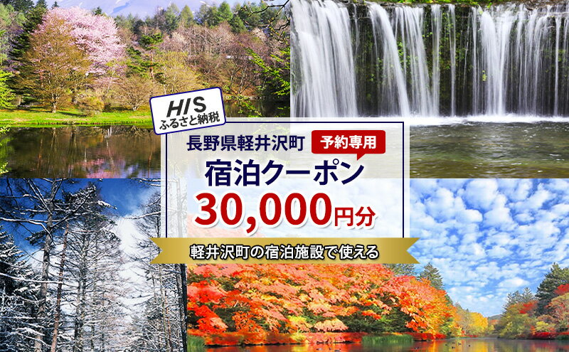 【ふるさと納税】HISふるさと納税宿泊予約専用クーポン(長野県軽井沢町)30,000円分その2