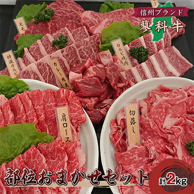 【ふるさと納税】【牛肉部位おまかせセット】信州蓼科牛の厳選部位を2kg御代田町古越牧場産【配送不可地域：離島】【1297073】