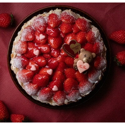 【ふるさと納税】真っ赤な苺ショコラタルト5号サイズ【配送不可地域:離島・北海道・沖縄県】【1615746】