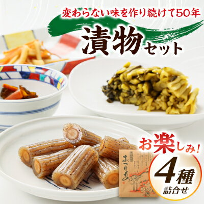 【ふるさと納税】お楽しみ! 漬物 4種詰合せセット【1519955】