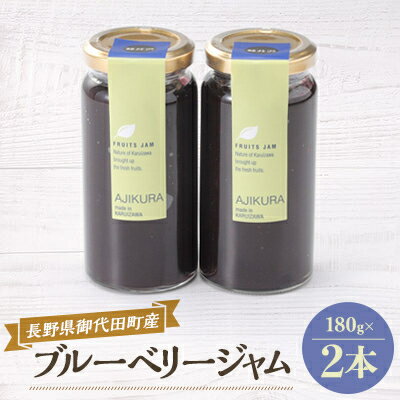 【ふるさと納税】御代田町産ブルーベリージャム180g×2本【