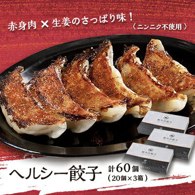 ヘルシー餃子セット60個(20個×3箱)[配送不可地域:離島]