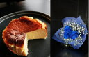 【ふるさと納税】048-010 お花屋さんの下諏訪バスクチーズケーキ&青いバラ3本とかすみ草の花束