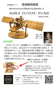 【ふるさと納税】040-004 木製衛星模型キット「だいちー2」＆「だいちー3」