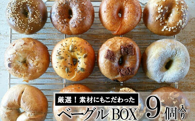 【ふるさと納税】ベーグルBOX　9個入り　【パン・菓子パン】