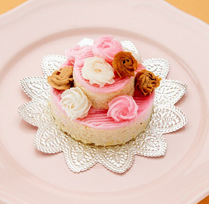 【ふるさと納税】カラフルローズミートケーキ（犬用） 加工品 惣菜 冷凍