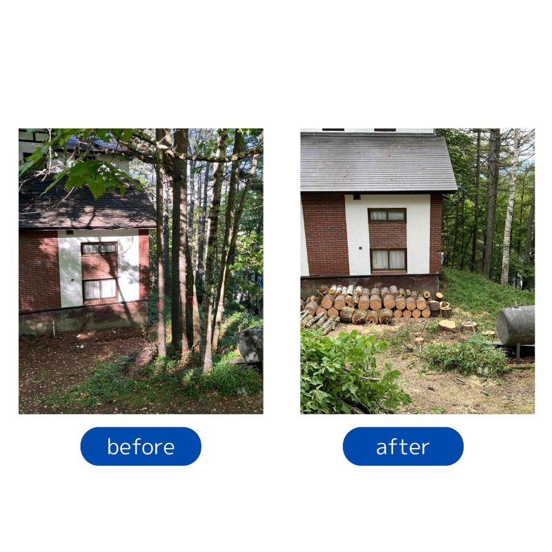 【ふるさと納税】【原村限定】庭木の伐採・剪定30,000円チケット　別荘　自宅　空き家　庭木　お手入れ　庭　ガーデニング　剪定　伐採　サービス　プレゼント