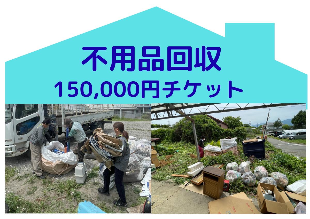 【ふるさと納税】別荘や空き家の不用品回収150,000円分　別荘　空き家　倉庫　不用品回収　片づけ　処分　整理　サービス　プレゼント