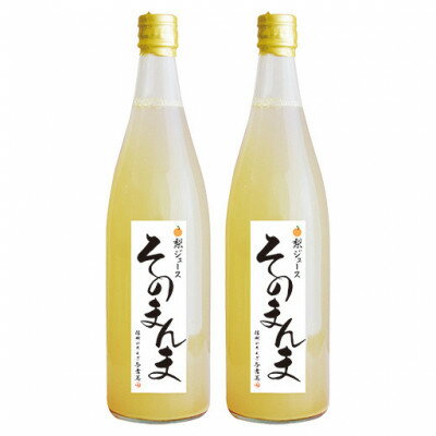 飲む梨!! 信州産　高級南水梨100%そのまんまジュース2本入　高い糖度の南水梨を使用!【1470359】