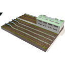 【ふるさと納税】Nゲージ用 鉄道模型用ジオラマ展示台 37×26cm 複線機関庫付き6線ヤード(TOMIX複線機関)【1590494】