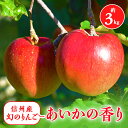 【ふるさと納税】2025年!甘い!幻のりんご【あいかの香り】約3kg 信州のりんご_ りんご 林檎 果物 くだもの フルーツ あいかの香り 長野県 産地直送 送料無料 お取り寄せ ギフト 贈答 プレゼント 信州 希少 【1041410】