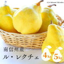 【ふるさと納税】南信州産 洋梨 ル・レクチェ 約4キロ or 約5キロ/11月上旬〜12月上旬ごろ配送予定// 長野県 南信州 高糖度 洋梨 ルレクチェ レクチ...