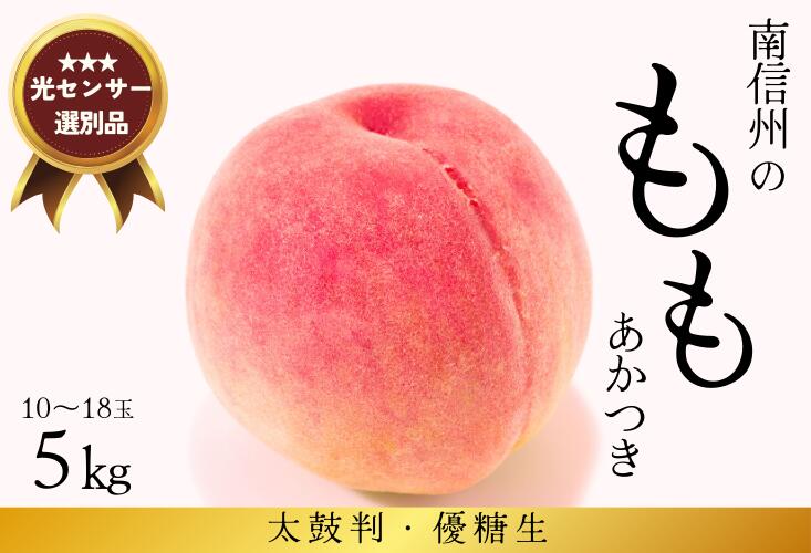 13位! 口コミ数「0件」評価「0」南信州産 桃 あかつき 約5kg 贈答 もも 2024年7月下旬～8月頃発送予定 JA03