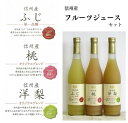 16位! 口コミ数「0件」評価「0」　信州産 フルーツジュースセット（ふじ／桃／洋梨 500ml×3本）