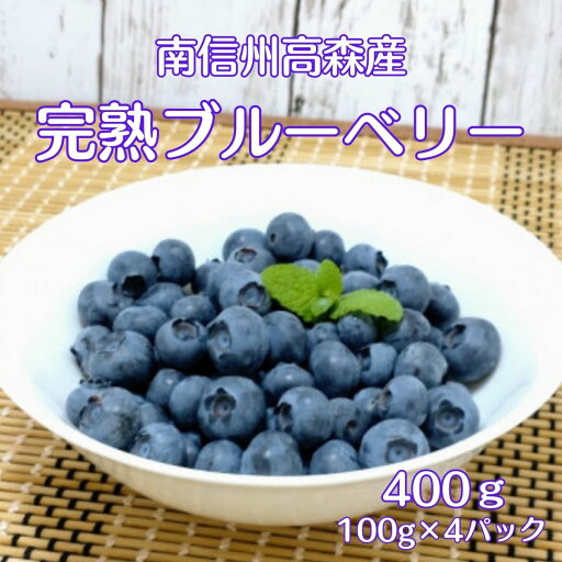 【ふるさと納税】完熟ブルーベリー 400g【7月初旬より発送】【配送不可地域:離島】 【ふるさと納税】完熟ブルーベリー 400g【7月初旬より発送】【配送不可地域:離島】