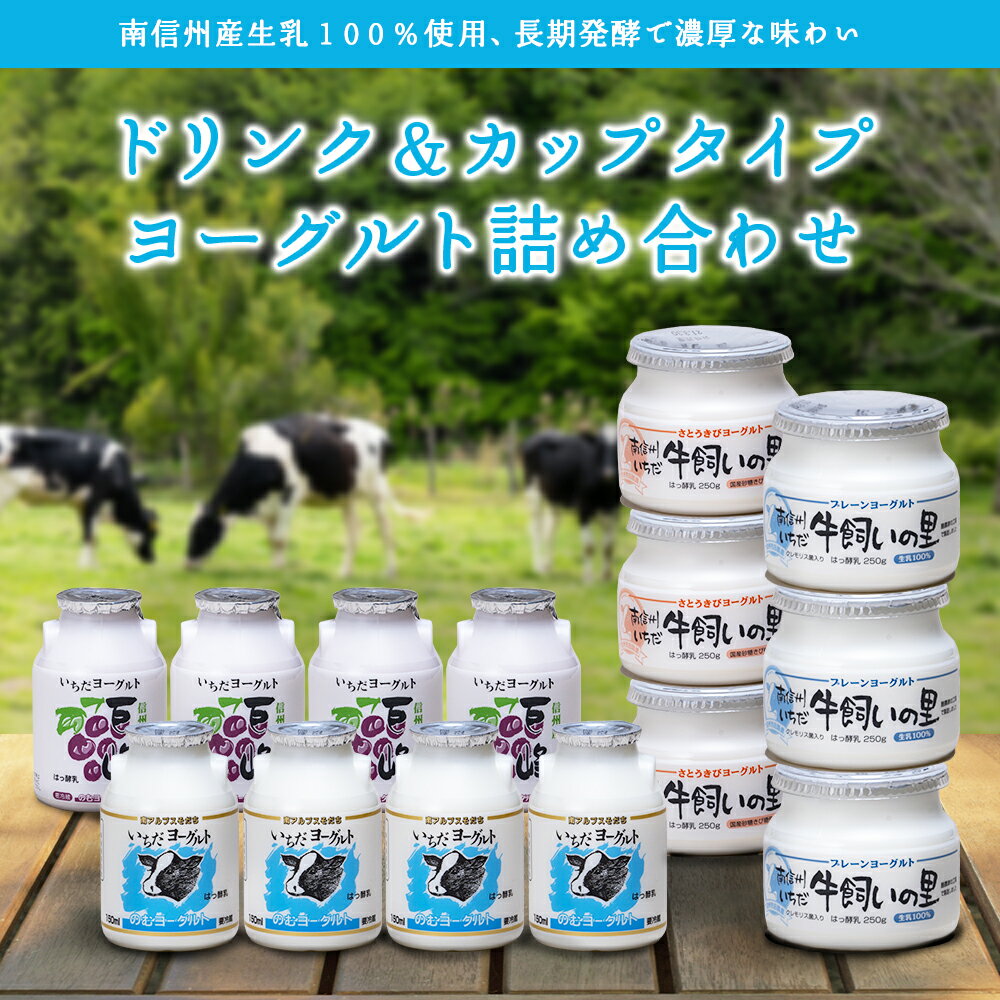 3位! 口コミ数「0件」評価「0」いちだヨーグルト　飲むも食べるも詰め合わせセット【配送不可地域：離島】