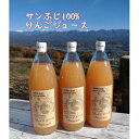 7位! 口コミ数「0件」評価「0」サンふじ100%りんごジュース(1L×3本)【配送不可地域：離島】