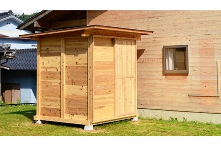 【ふるさと納税】南信州の木根羽物置〜根羽杉で作るセルフビルド物置〜セカンドハウスや別荘に人気!