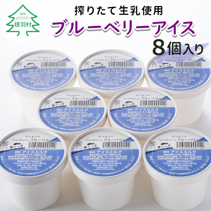 【ふるさと納税】田舎生まれの素朴な優しい味 ブルーベリーアイス 8個入り アイスクリーム 5000円 5,000円 5千円